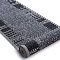Alfombras de Pasillo- Adagio- Gris- Antideslizante- para Cocina- Corredor- salón- Durable- Moderno- 100x10 cm